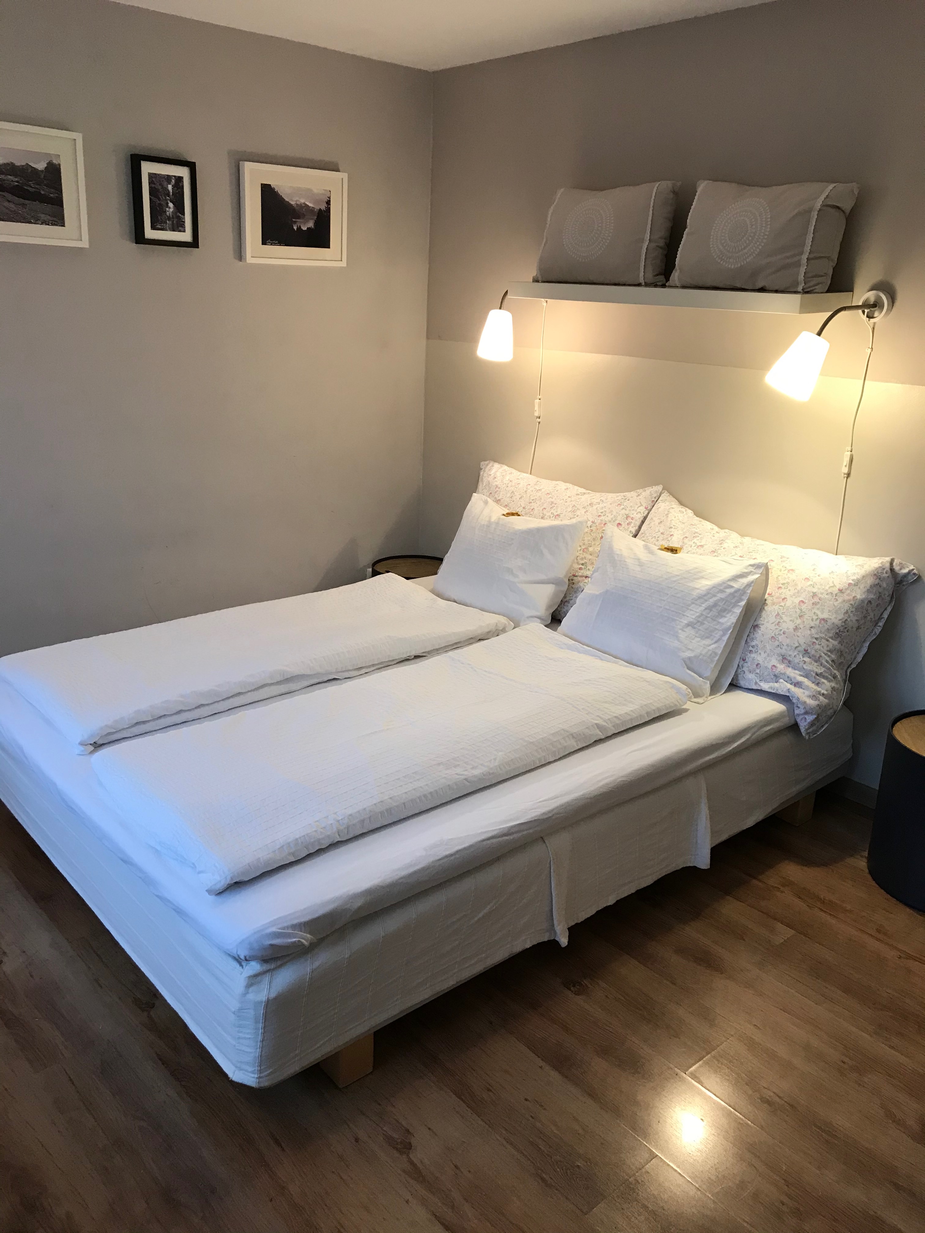 Bedroom and bed