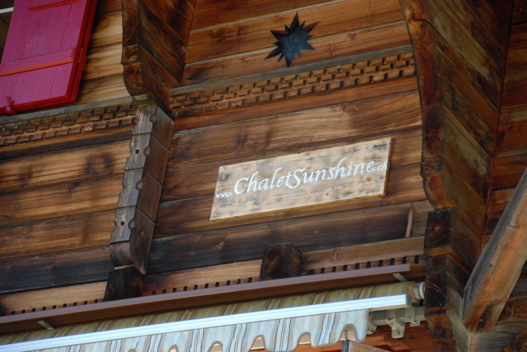 Sign on front of our home